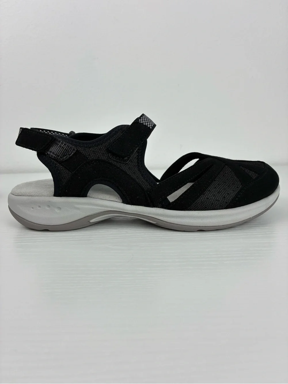 Easy Spirit Esplash Black Water Resistant Sport Sandals Womens 8M Comfort
